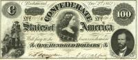 Gallery image for Confederate States of America p55: 100 Dollars